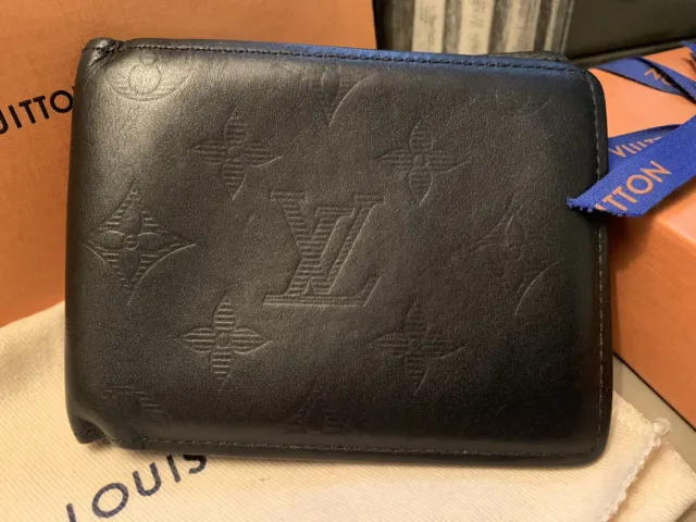 Louis Vuitton, Bags, Louis Vuitton Portefeuille Multiple Bifold Wallet  M629 Monogram Shadow Noir Bl