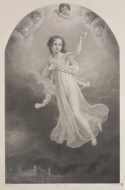 MUXEL (*1790) nach STIELER (*1781), Maximiliane Karoline von Bayern, um 1825, Li