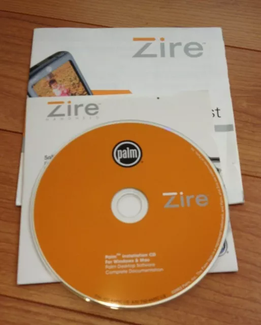 Palm Zire Software Installation CD + Read This First Manual for Palm Zire PDA