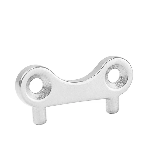 Clé En T Pour Remplissage Carburant Bateau – Acier Inoxydable 316 – Multifonction (trappe + Carburant) – 101x90 Mm – Argent, 139 G