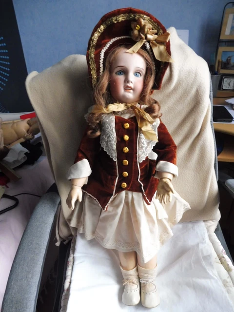 poupées anciennes tête porcelaine SFBJ moule jumeau