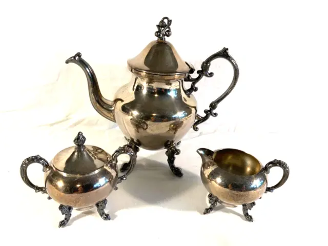 Antique SILVER PLATED Coffee Tea Set Service Not Matching