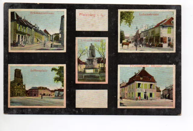 PHALSBOURG Pfalsburg Moselle CPA 57 carte souvenir gruss 5 vues