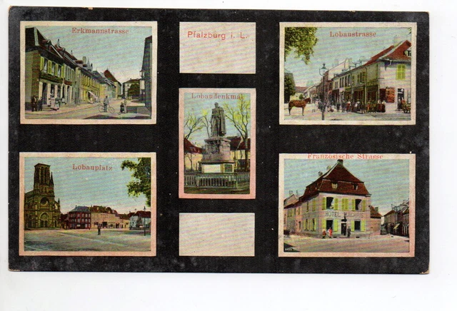 PHALSBOURG Pfalsburg Moselle CPA 57 carte souvenir gruss 5 vues