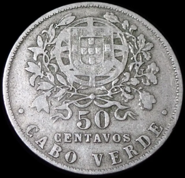 Cape Verde 50 Centavos 1930 Coin WCA 7358