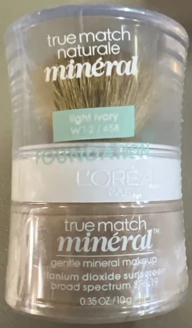 LOreal Paris True Match Mineral Powder Makeup W1 2 458 Light Ivory