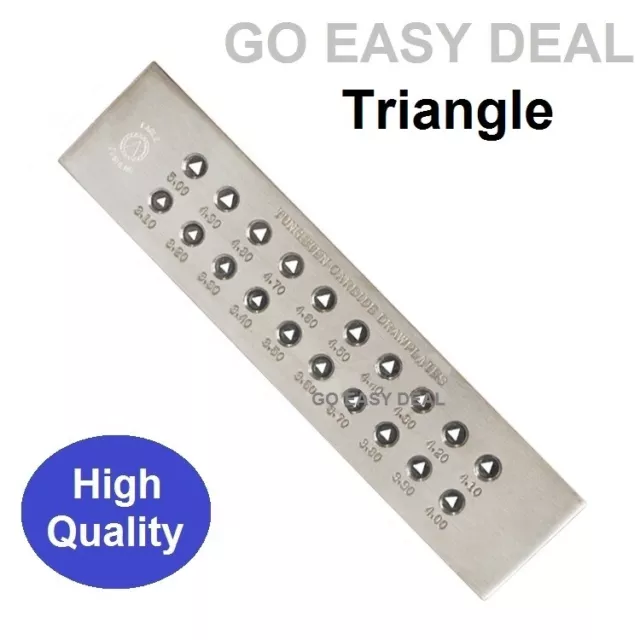 Tungsten Carbide Drawplate Triangle wire drawing Multisize Pull bar Jewelry tool