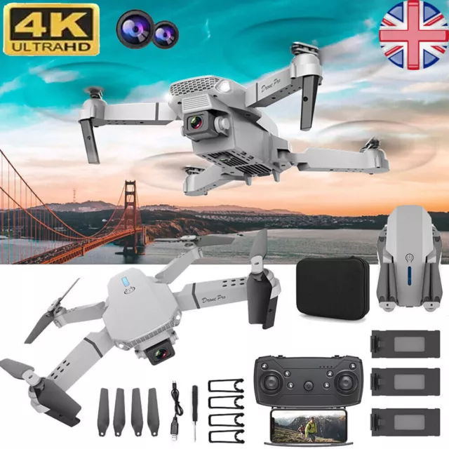 2024 Drone RC Drones Pro 4K HD Dual Camera GPS WIFI FPV Quadcopter Foldable Bag