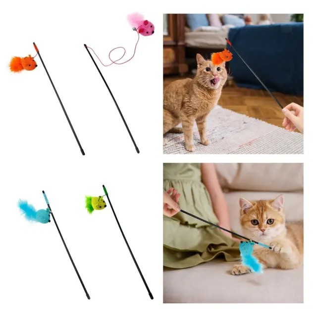 Jouets interactifs en plumes de chat avec cloches Pet Supplies Cat Teaser