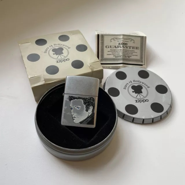 2001 Zippo Lighter Elvis Presley STARS OF HOLLYWOOD With Box
