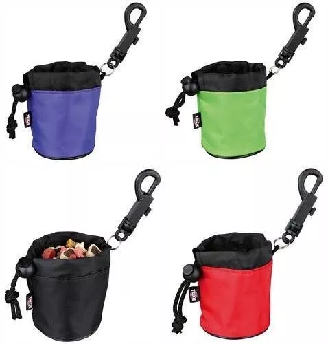 Mini Dog Puppy Treat Snack Bag With Clip Attachment For Training 7 x 9 cm