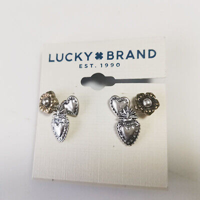 New 3Pairs Lucky Brand Mixed stud Earrings Gift Vintage Women Party Show Jewelry