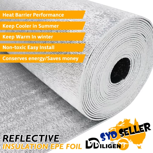 Heat Reflective Foam Core Double Sided Aluminum Foil Insulation Radiant Barrier 2