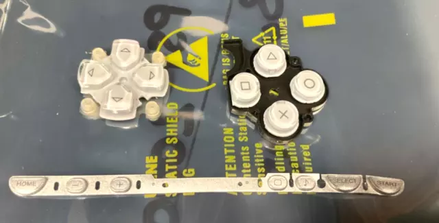 OEM Geunine Sony PSP 1000 2000 Model Silver Buttons