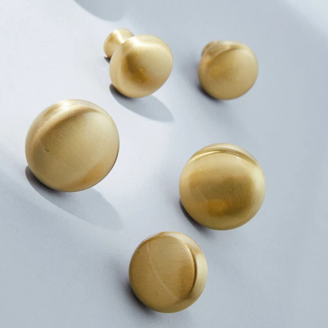 Brass Wardrobe Door Knob Cupboard Drawer Pulls Dresser Kitchen Cabinet Handle