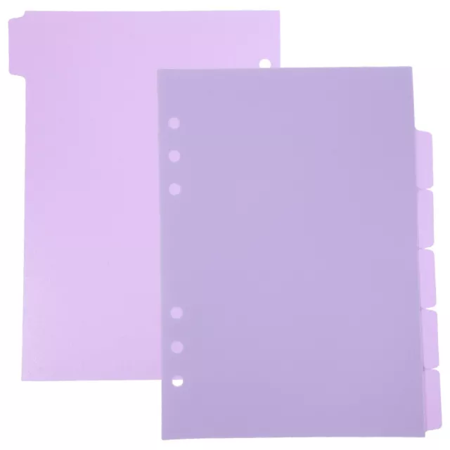 8 A5 Index Dividers with 6 Tabs and Labels