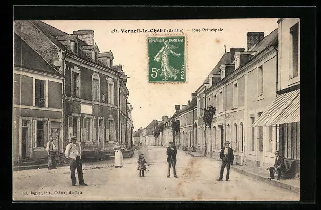 CPA Verneil-le-Chétif, Rue Principale