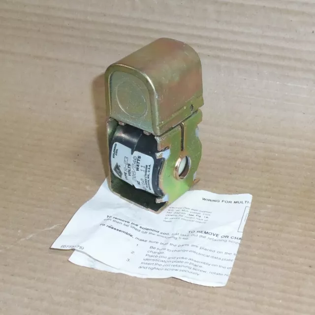 New Je R-23 Solenoid Coil Normally Closed Assembly Junction Box 208/240V 50/60Hz