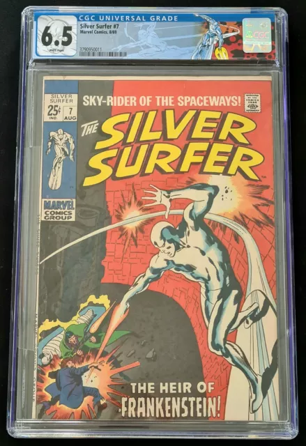 US - Silver Surfer 7 - CGC 6.5 - 1st Frankenstein App in Marvel Comics, 1969