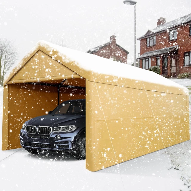 Carport Zeltgarage 3x6m - UV-beständig & Wasserdicht Für Auto, Boot & Garten