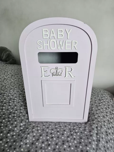 Baby Dusche Postbox rosa Holz Karten Geschenke Dekor 12 x 19 Zoll Party Mädchen