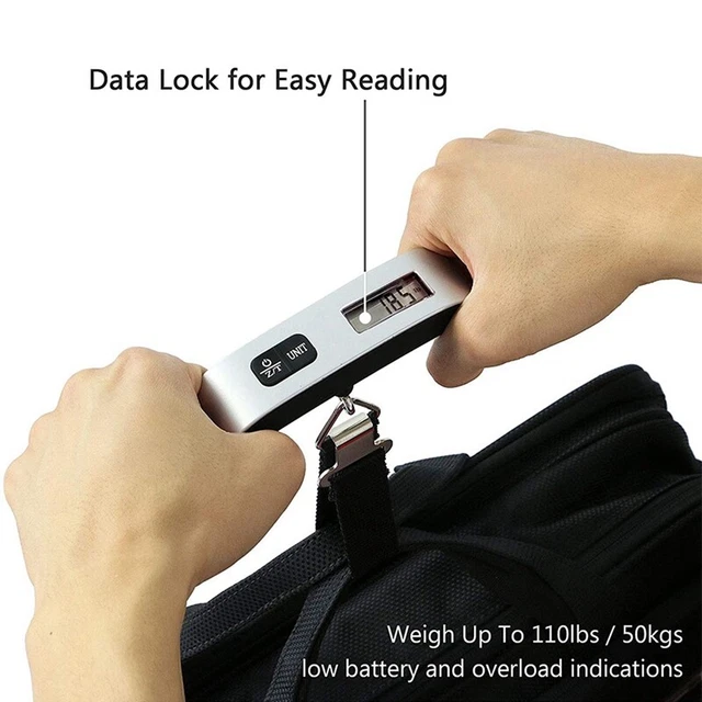 5XScale,Portable Digital Electronic Weight for Luggage/Travel/Home,50Kg/10G F1F6 3