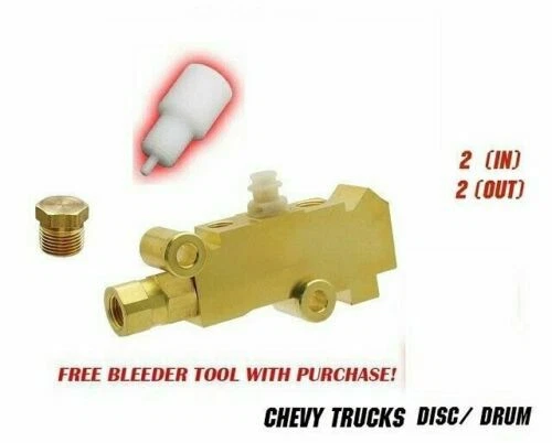 Brake Proportioning Valve Kit 73-87 Chevy/GMC Truck 1/2 & 3/4 Ton