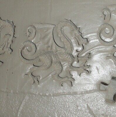 Vintage 9” Rubber Spin Casting Mold Dragon Brooches Indian Motorcycle Pins More