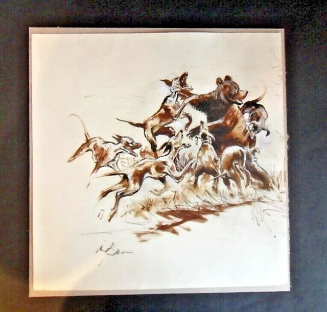 DESSIN AU LAVIS SIGNE ARMAND Stéphane. HARINGHE, 1917. Belgique EUR 28,00 - FR