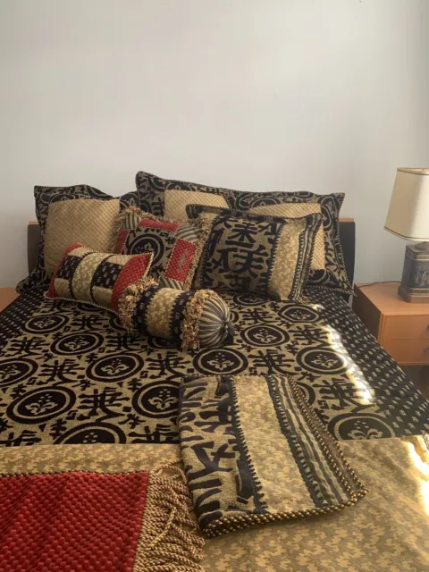 Neiman Marcus/Horchow Collection silk bedding with many accessories queen duvet