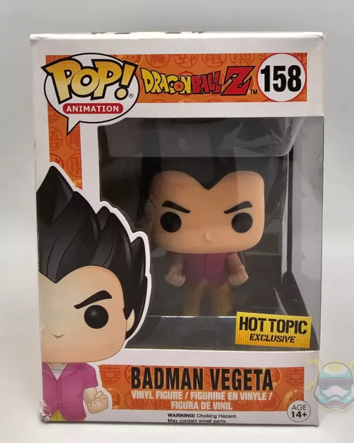 Funko Pop Dragon Ball Z BADMAN VEGETA #158 Hot Topic Vinyl Figure Protector NEW