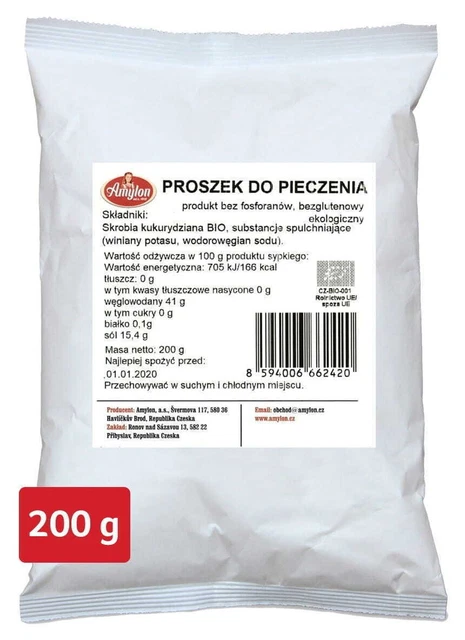 Poudre à lever sans gluten BIO 200 g - AMYLON