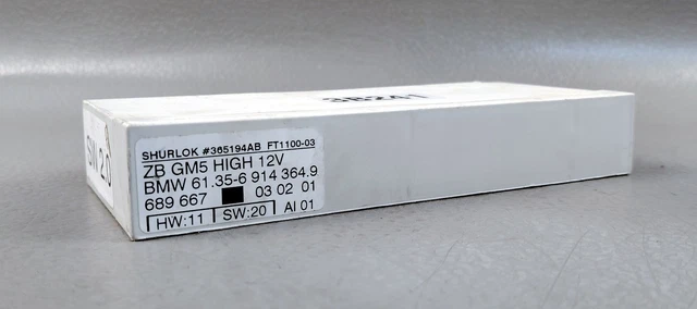BMW E46 GM5 General Body Control Module – ZB GM5 HIGH, OEM 61356914364, Used
