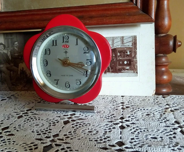 Sveglia vintage, Polaris, orologio meccanico, Cina, orologio a carica