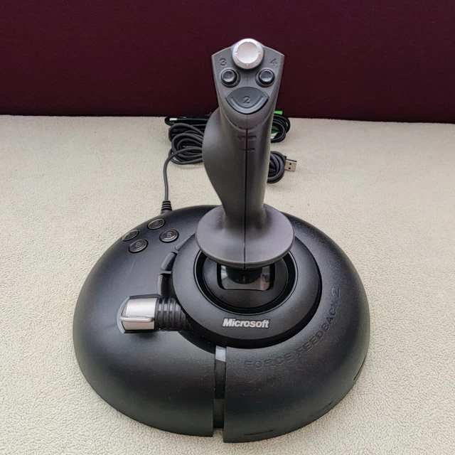 JOYSTICK RETOUR DE Force Microsoft Sidewinder Force Feedback 2 X0563776 USB EUR 104,99