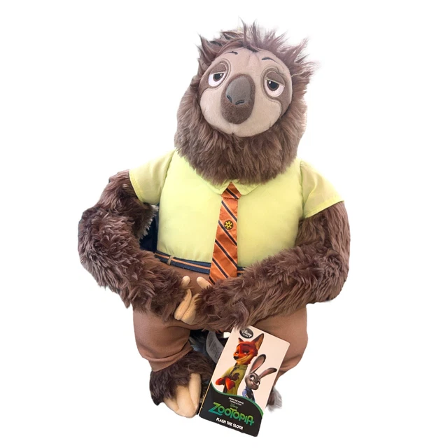 DISNEY STORE FLASH the Sloth Plush from Zootopia Stuffed Animal 14