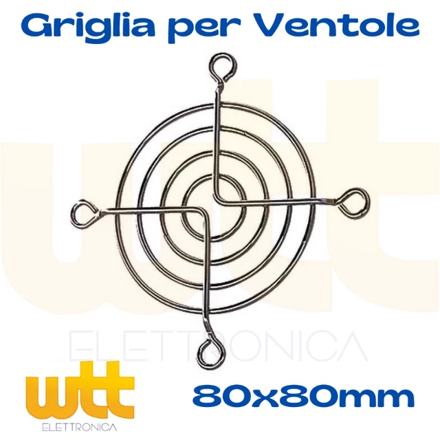 InLine 21563 Griglia Per Ventola Con Filtro In Alluminio, 80 X 80 Mm, Nero