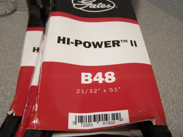 NEW Gates B48 Hi-Power II V-Belt 9003-2048 21/32" X 51"