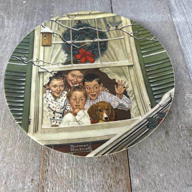 Vintage Norman Rockwell Surprises For All 1980 Christmas Edition Plate