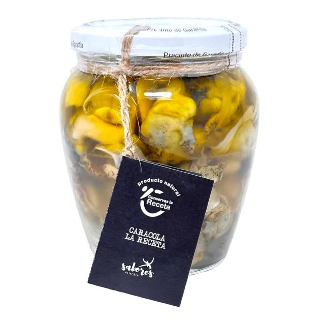 Conservas La Receta ciotola di mare con aglio in olio extravergine di oliva, dalla Spagna