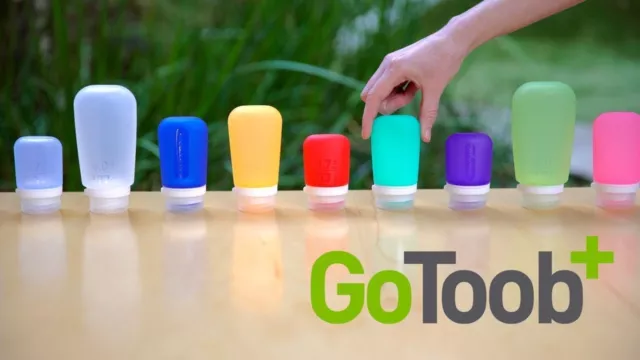 Humangear GOTOOB+ 3 Pack Small Medium or Large Travel Bottles Toiletries or Food