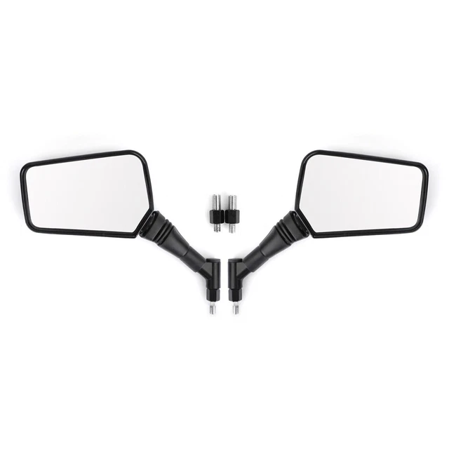 PAIR MIRRORS NEW Black Left Right Mirror 8MM 10MM For Motorcycle Motorbike