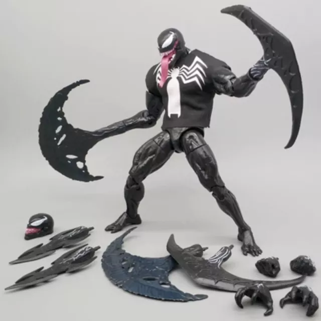 Spider-Man Marvel Legends New Retro Venom Carnage Collectible Action Figure Toys