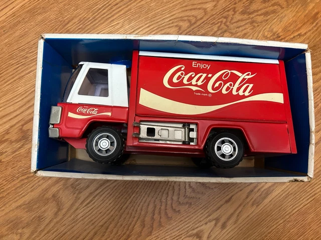 ✰ Vintage BUDDY L Jr Coca-Cola Delivery Truck in Box with Coke Bottle PALLETS