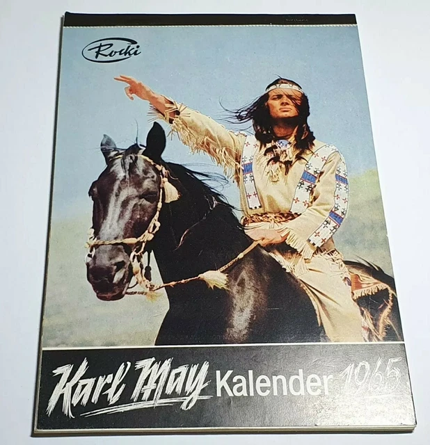 ORIGINAL KARL MAY Kalender aus 1965 - Rocki - Winnetou I - Pierre Brice 