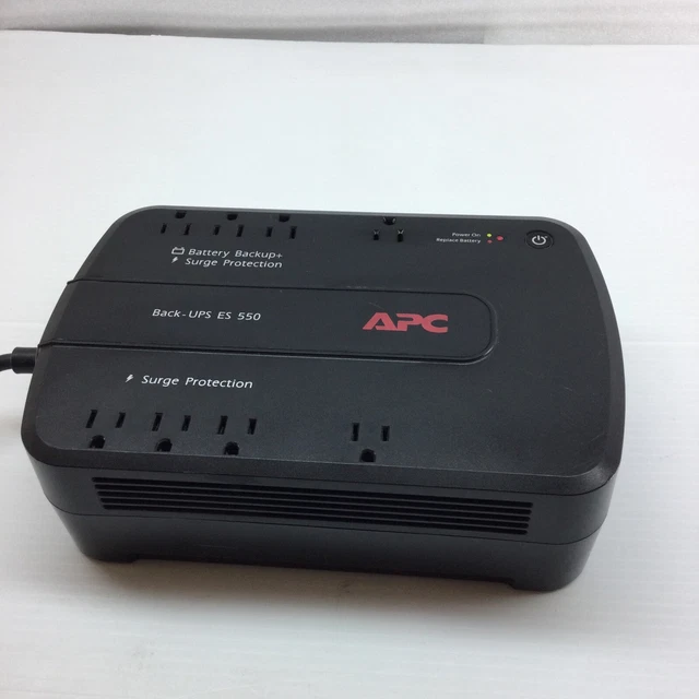 APC Back-UPS ES 550 BE550G 8-Outlet Battery Back Up Surge Protector, NO BATTERY