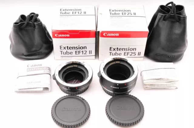 [Almost UNUSED! in/Box] Canon Extension Tube EF12 II & EF25 II for EF/EF-S JAPAN