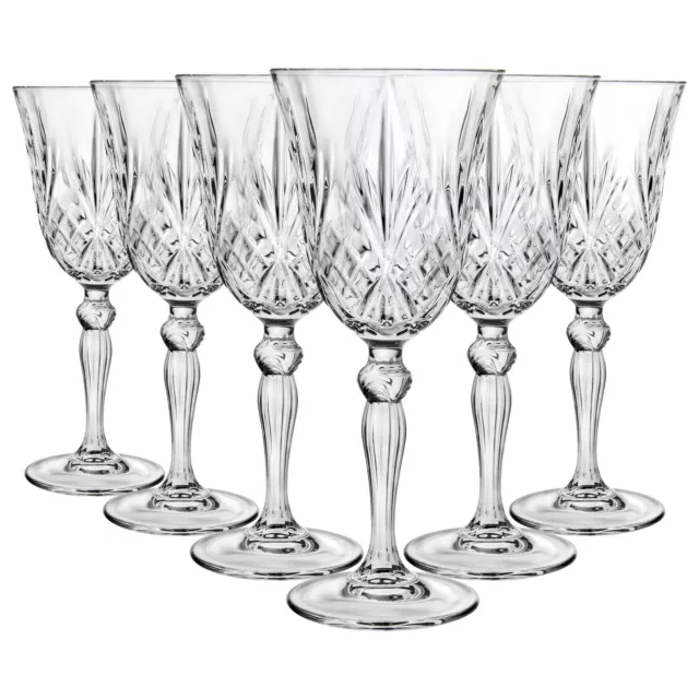 6x RCR Crystal 270ml Melodia Red Wine Glasses Party Cocktail Drinking Glass Set