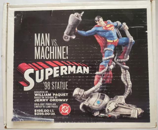 Superman Man Vs Machine - 12" Statue - 1998 Superman Man Vs Machine - 12" Statue - 1998