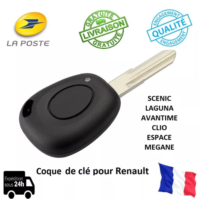 Coque Clé Renault Clio 3 Modus Laguna Megane 2 + Lame VA2